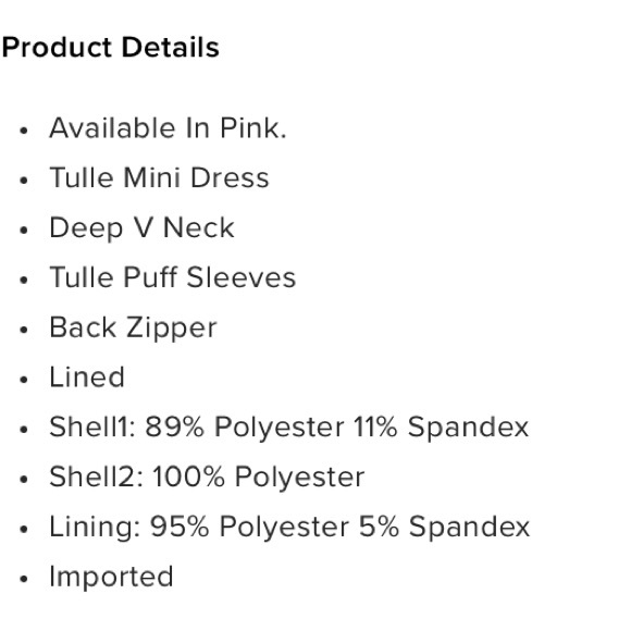 Hot Pink Tulle Mini Dress - Picture 4 of 4